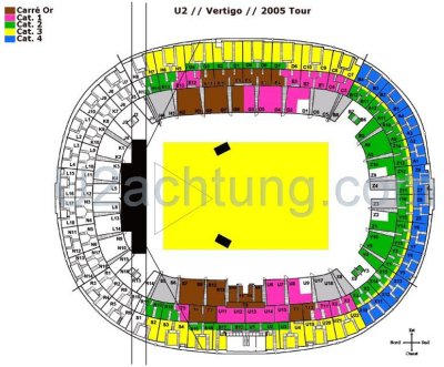 Afficher le plan du Stade de France